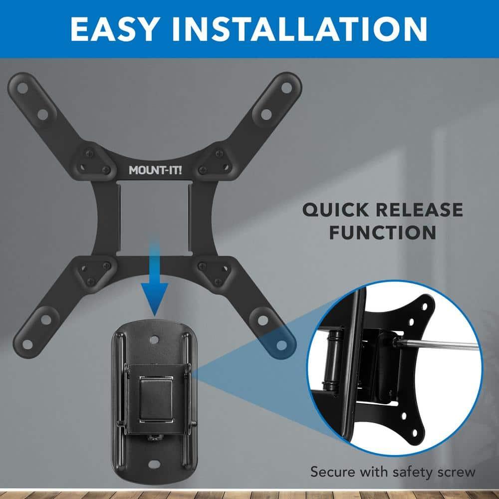 Mount It Compact Full Motion TV Wall Mount - For Tvs Up To 50"