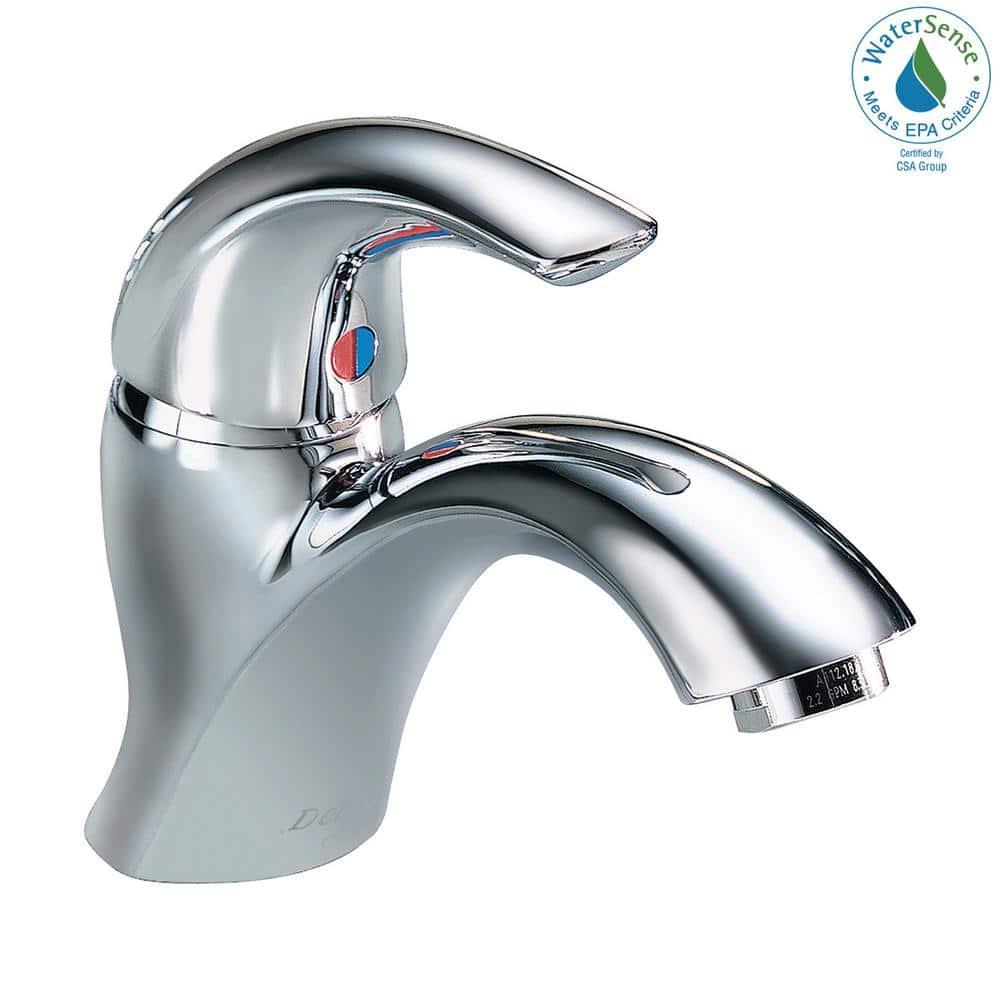Commercial Commercial Single Handle Single Hole Bathroom Faucet - Less Pop-Up in Chrome 22C601