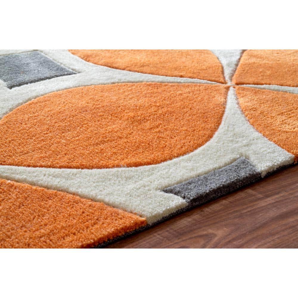 nuLOOM Gabriela Contemporary Accent Rug, 3' x 5', Deep Orange
