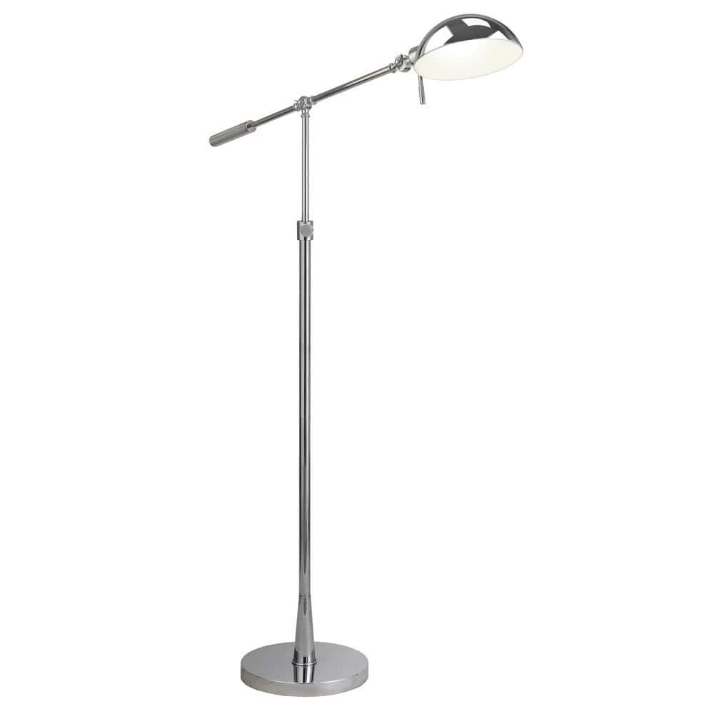 Henn&Hart 61" Silver Floor Lamp