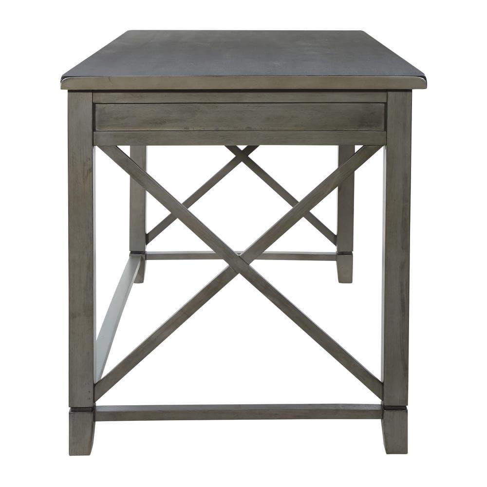 Hillsboro Writing Desk in Gray Wash K/D by OSP Home Furnishings