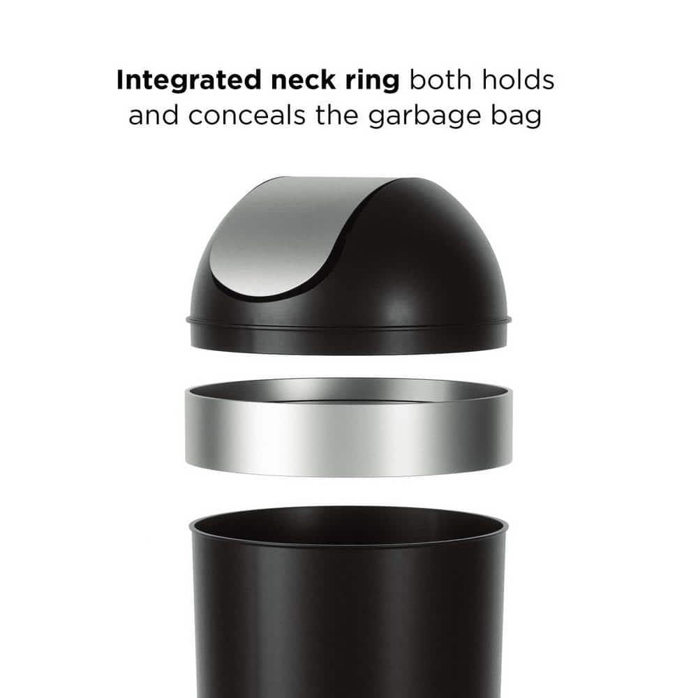 Venti Plastic Swing Top Trash Can - 16 Gallons