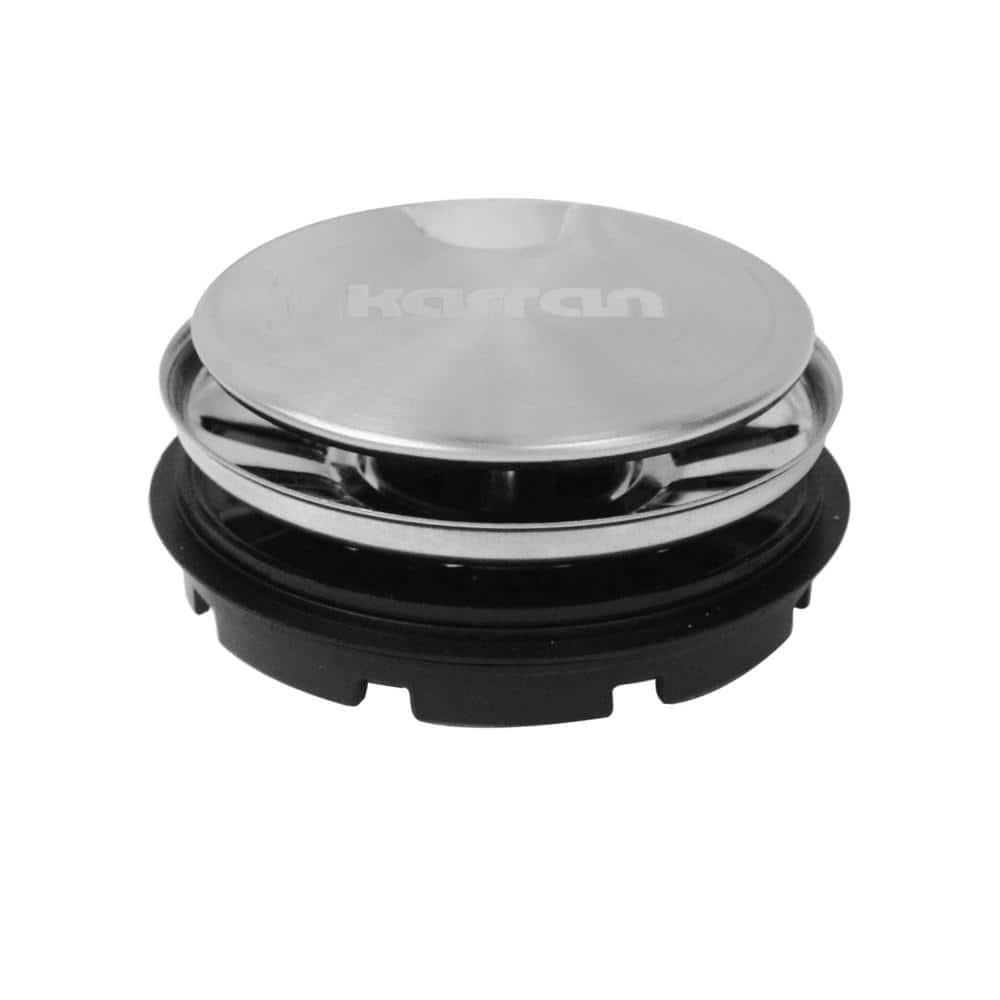 Karran 3-1/2 In. Kitchen Sink Decorative Disposal Flange in Stainless Steel