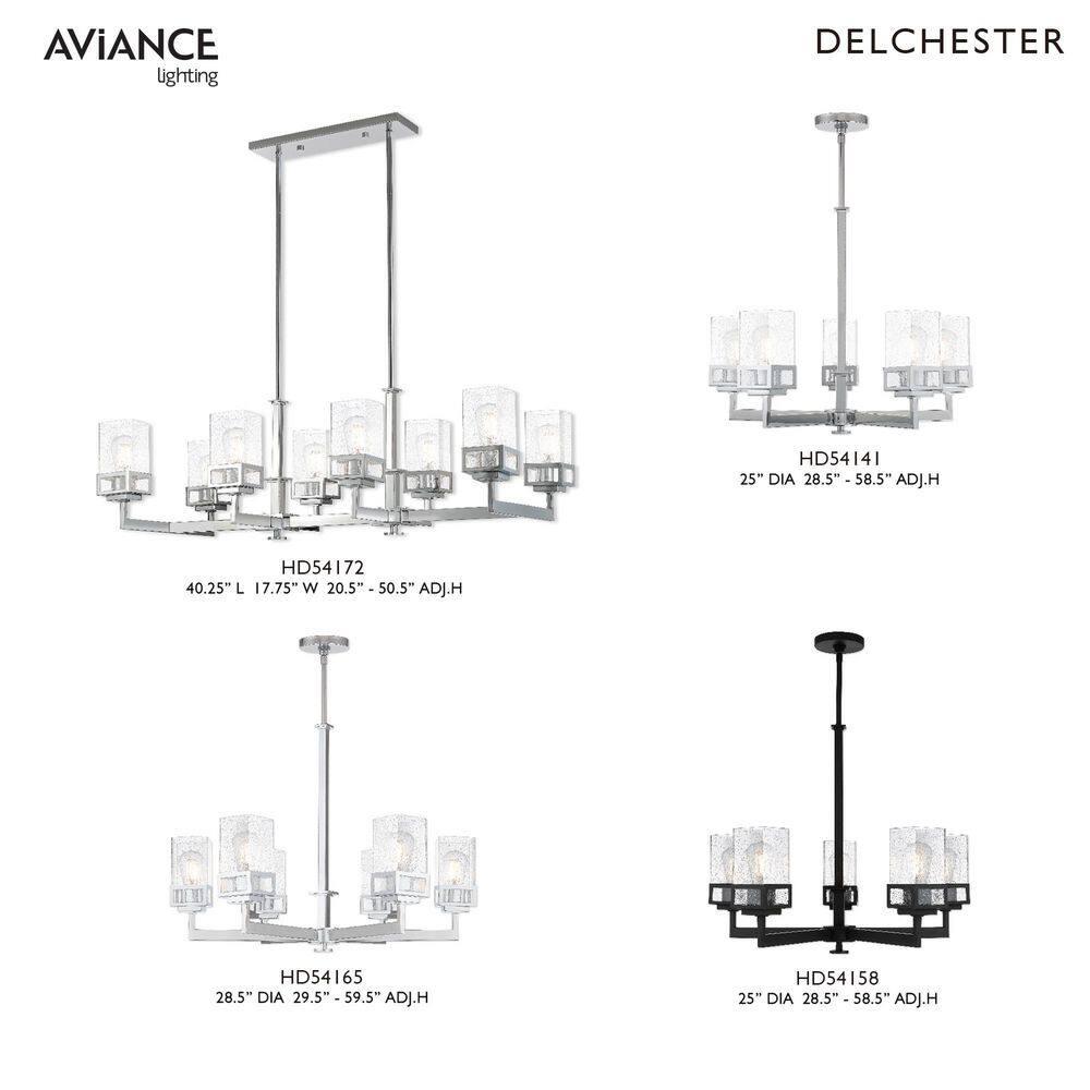 Livex Lighting Harding 6 - Light Chandelier in  Polished Chrome