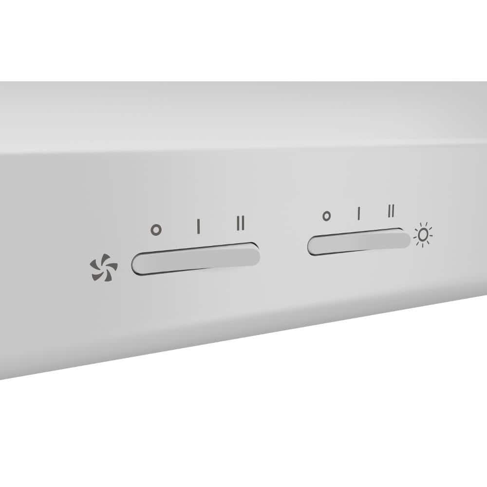 Broan NuTone Broan NuTone 30" Steel 250 CFM Convertible Under Cabinet Range Hood with Mesh Filter BKSH130WW