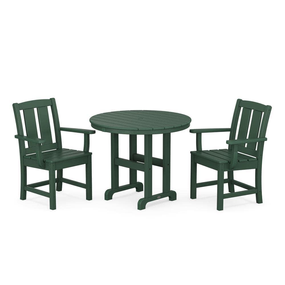 Mission 3-Piece Farmhouse Dining Set