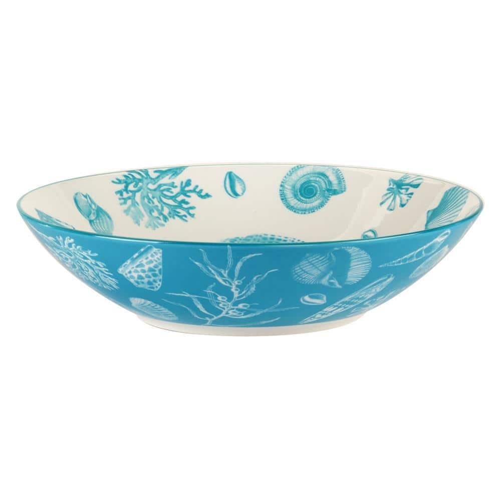 Seaside Set of 6  Soup Pasta Bowl 6 asst 9.25in Diam x 2.25in 40oz (Set of 6)