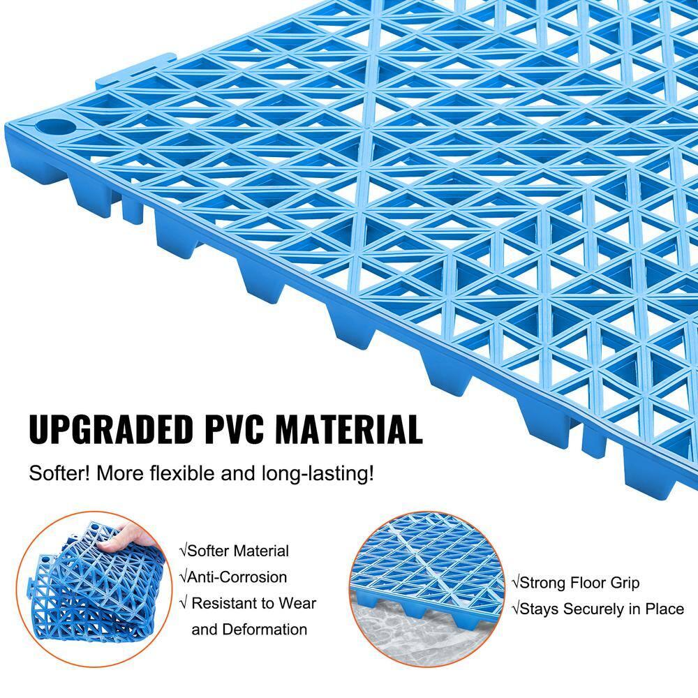 VEVOR VEVOR 12" X 12" Drainage Mats In Different Colors VEVOR 12 W x 12 L Outdoor Deck Tiles (Set of 50)
