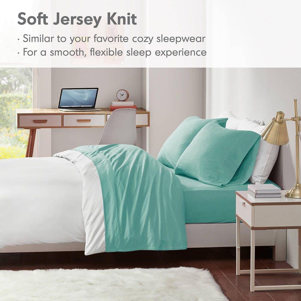 Cotton Blend Jersey Knit All Season Sheet Set