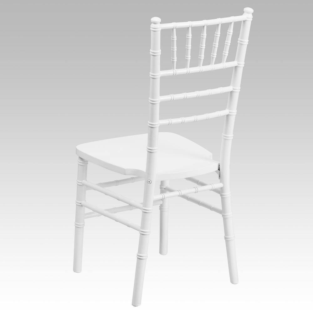 Flash Furniture HERCULES Series White Wood Chiavari Chair