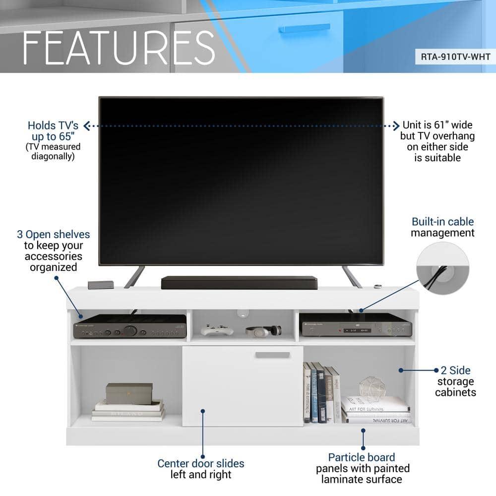 Techni Mobili Solid Wood TV Stand for TVs up to 60"