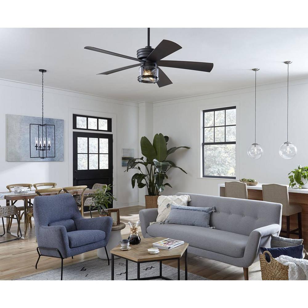 Progress Lighting Kellwyn 4-Light Foyer Pendant, Brushed Nickel, Clear Glass