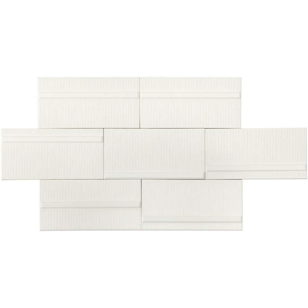 Index 4" x 8" Polished Ceramic Subway Wall Tile (10.76 Sq. Ft. / Case)