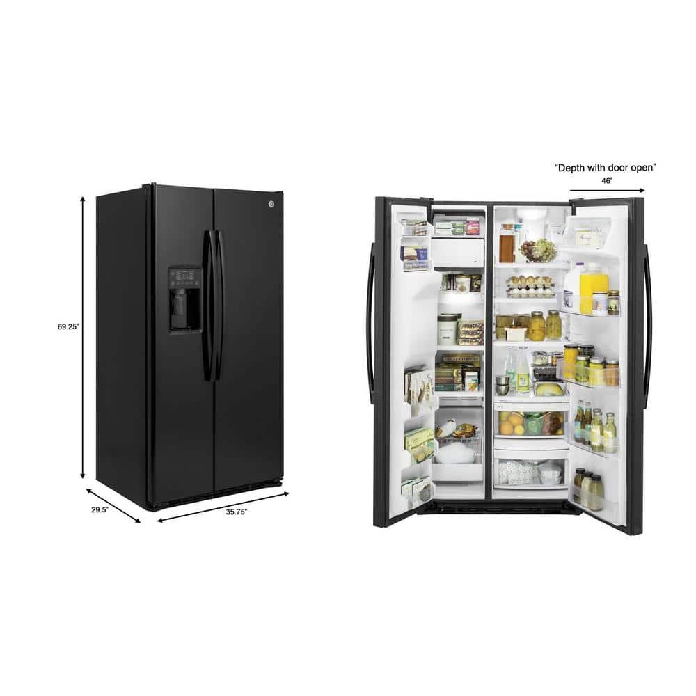36" Counter Depth Side-by-Side 21.9 cu. ft. Refrigerator