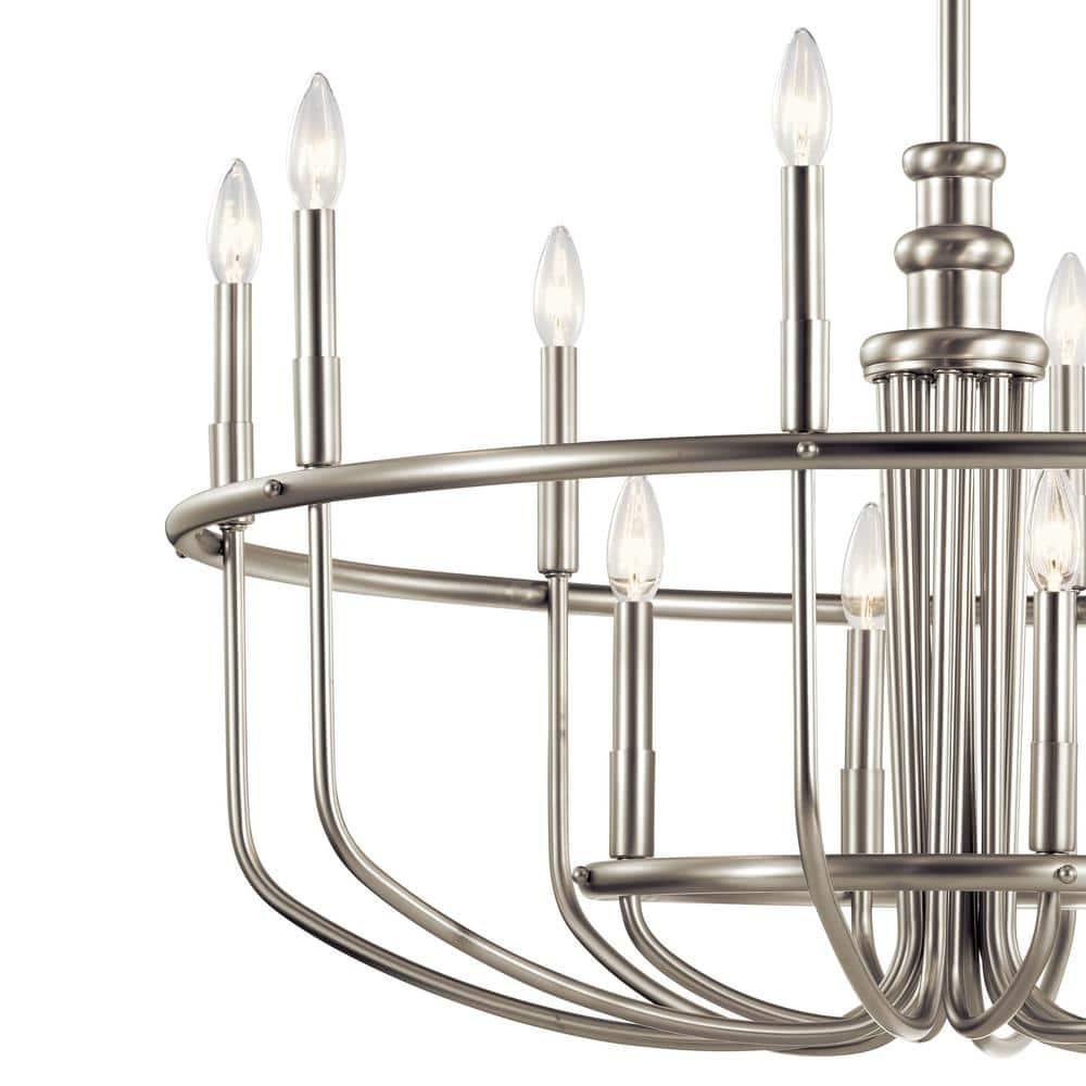 Kichler Lighting Capitol Hill 2 - Light Chandelier in  Brushed Nickel