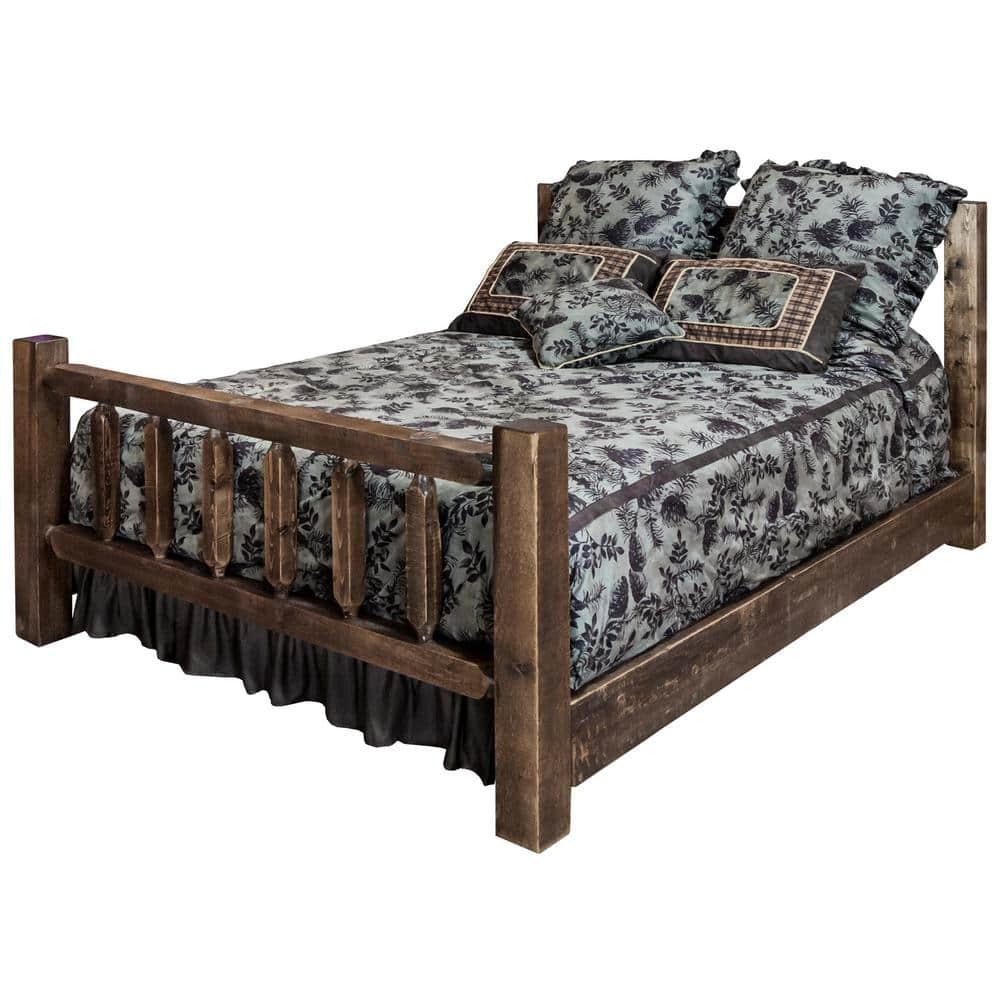 Homestead Collection Medium Brown Queen Bed