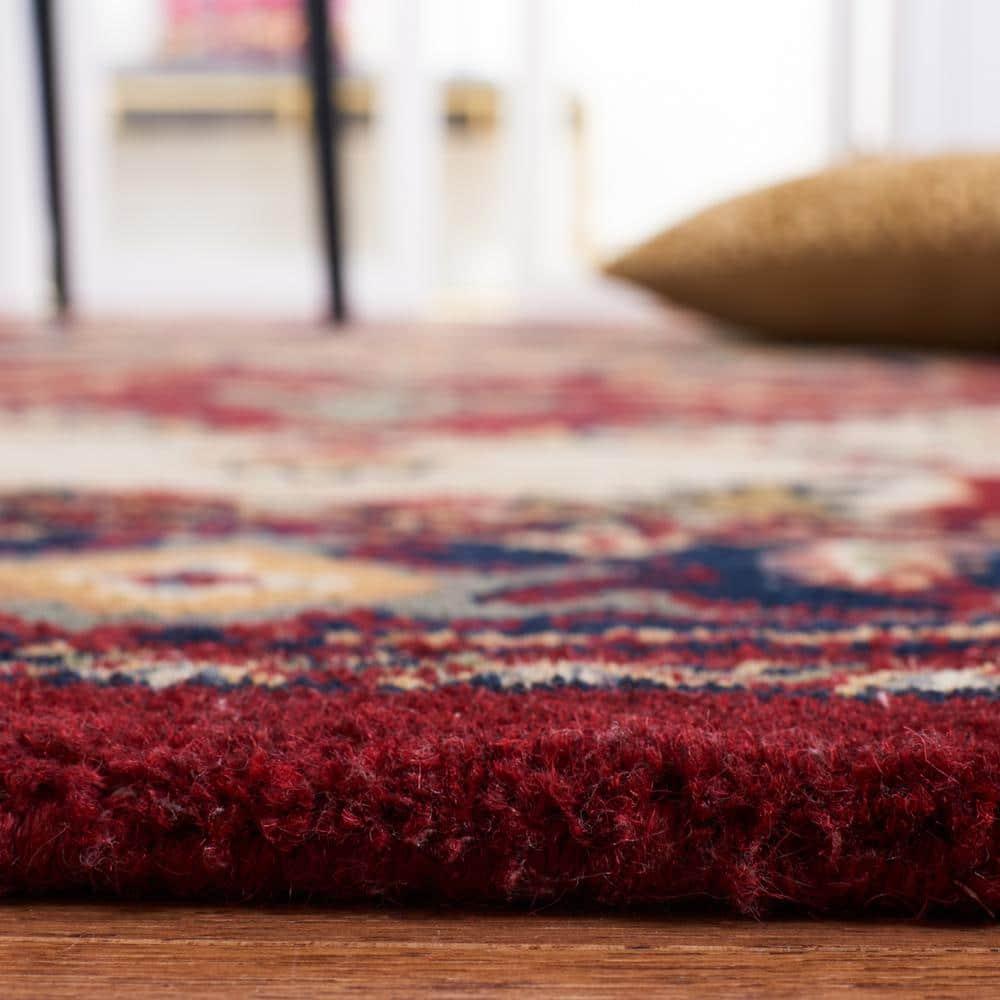Heritage HG625 Handmade Area Rug - 6'x6' - Red - Safavieh