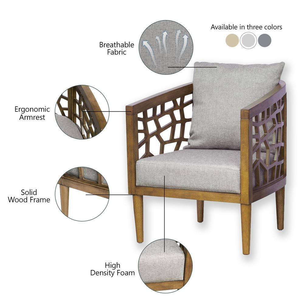 Pierre 27" W Polyester Barrel Chair