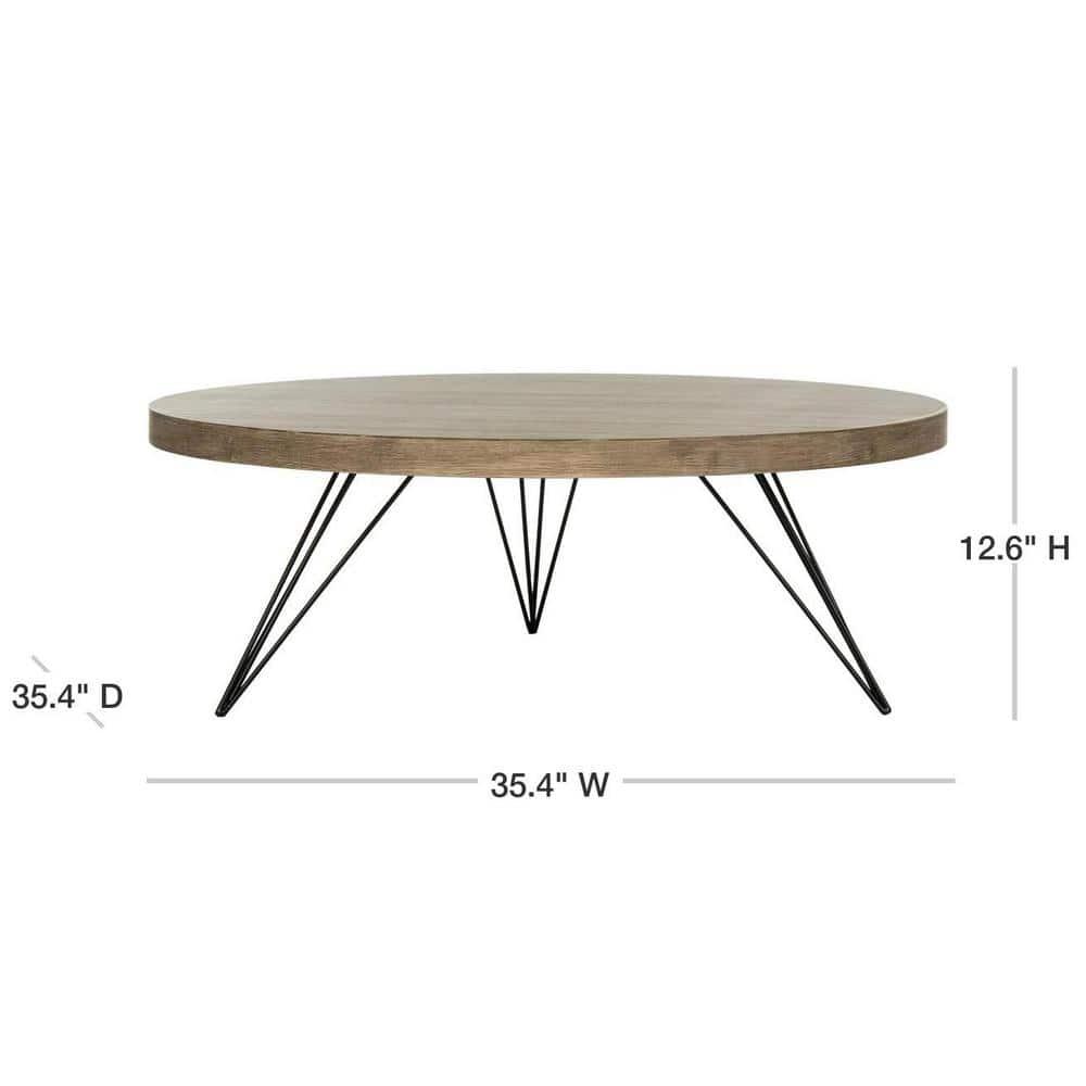 Mansel Coffee Table - Light Oak - Safavieh