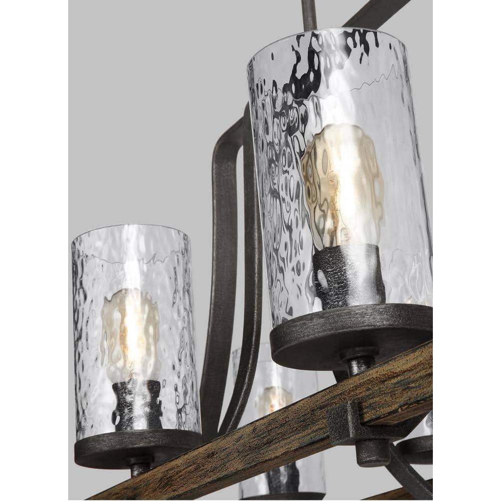 Steffens Wood & Iron Linear Chandelier (46")