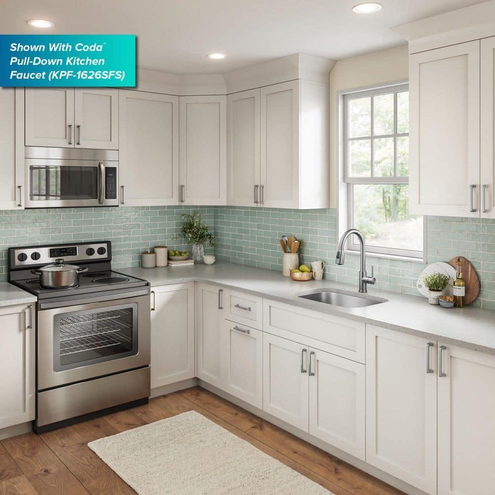 KRAUS Premier 16 Gauge Undermount Single Bowl Stainless Steel Kitchen Sink