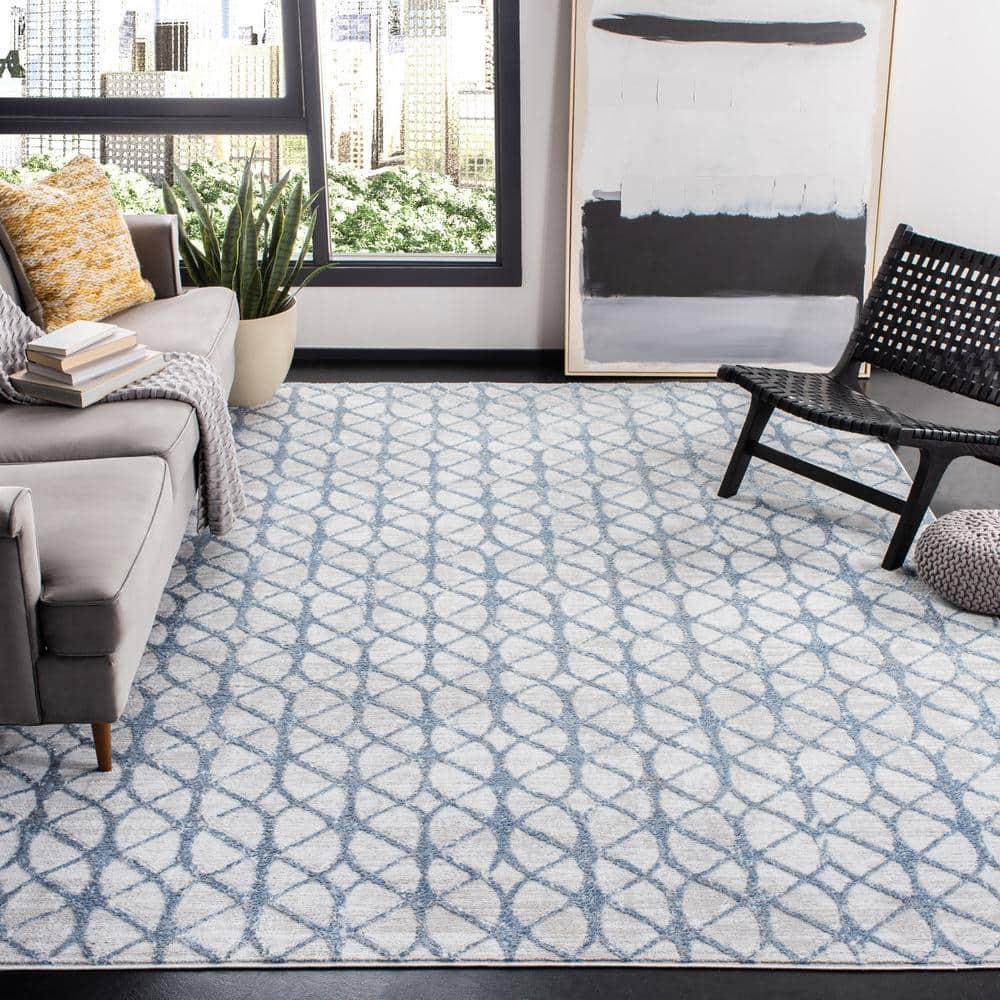 Amelia ALA792 Power Loomed Area Rug - Grey/Blue - 8'9"x11'9" - Safavieh.
