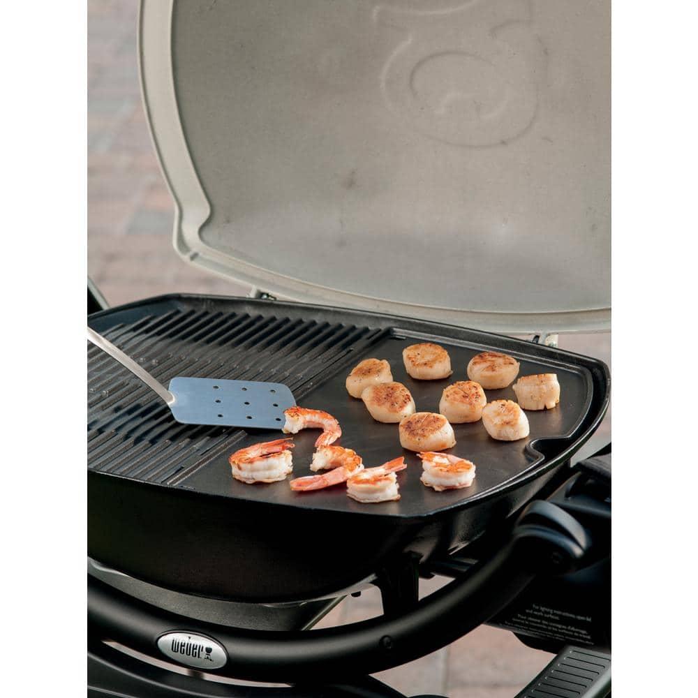 Black Porcelain-Coated Steel Grill Top Griddle for BBQ