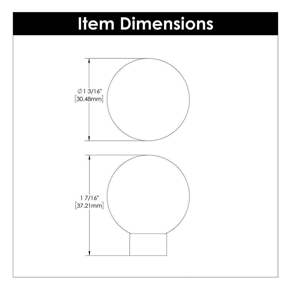 Crystal Palace 1 3/16" Diameter Round Knob