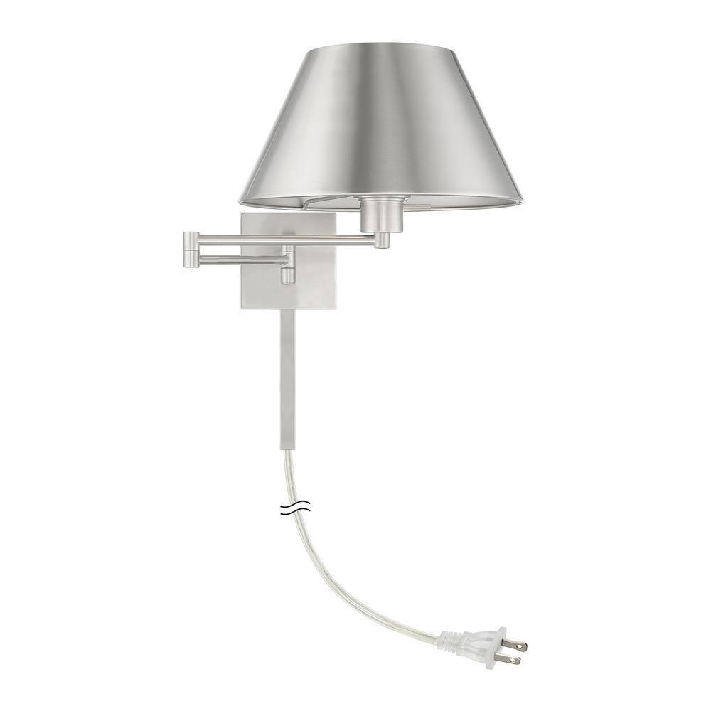 Livex Lighting 1 - Light Wall Light in  Brushed Nickel