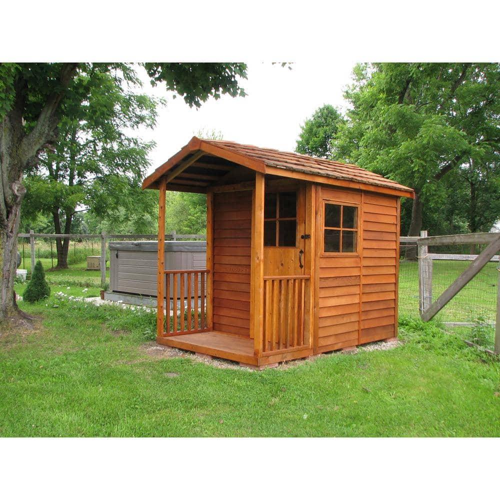 Cedarshed Gardener's Delight 6ft W x 9ft D Western Red Cedar Wood Storage Shed