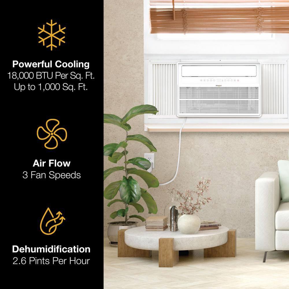 Whirlpool 18,000 BTU 230V Window Mounted Inverter Air Conditioner with Remote Control