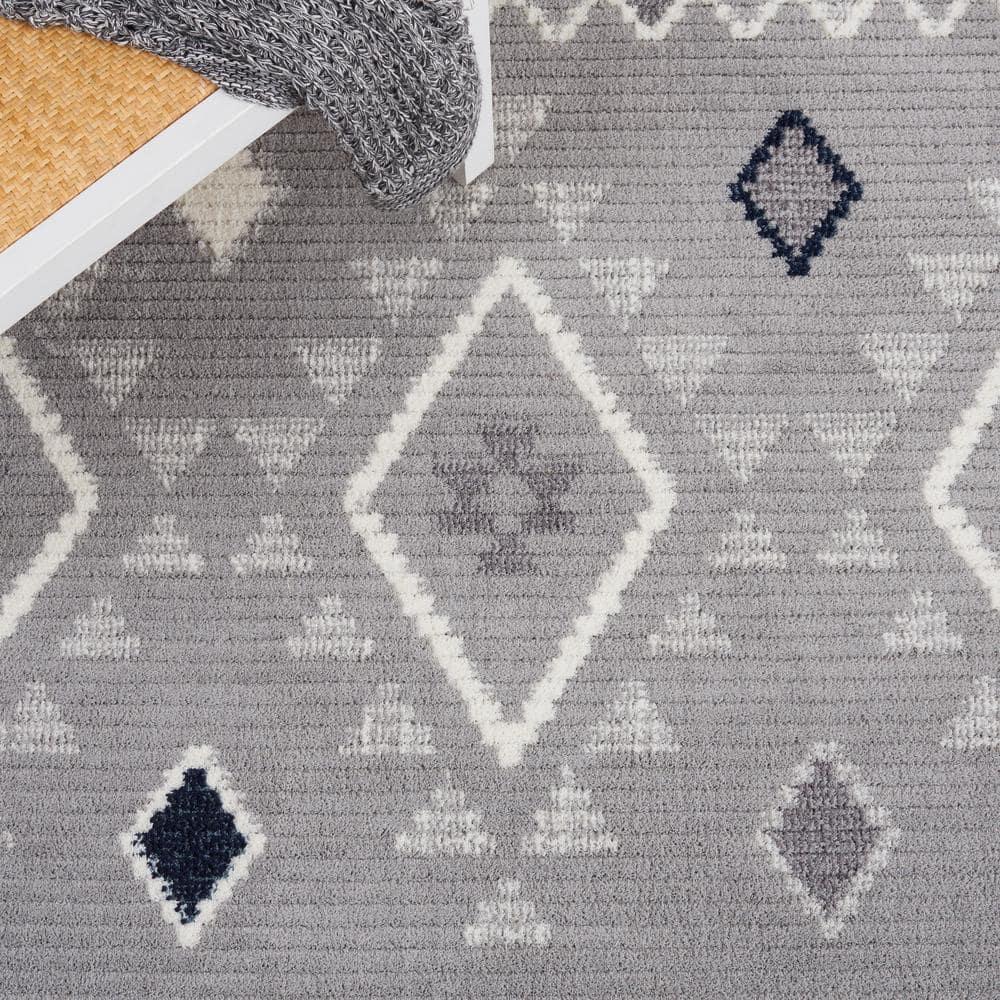 Marrakesh MRK606 Power Loomed Area Rug - Gray/Light Gray - 5'3"x7'6" - Safavieh.