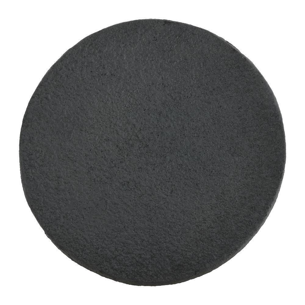 Greta 18" Mid-Century Modern Drum Accent Table , Black - JONATHAN Y