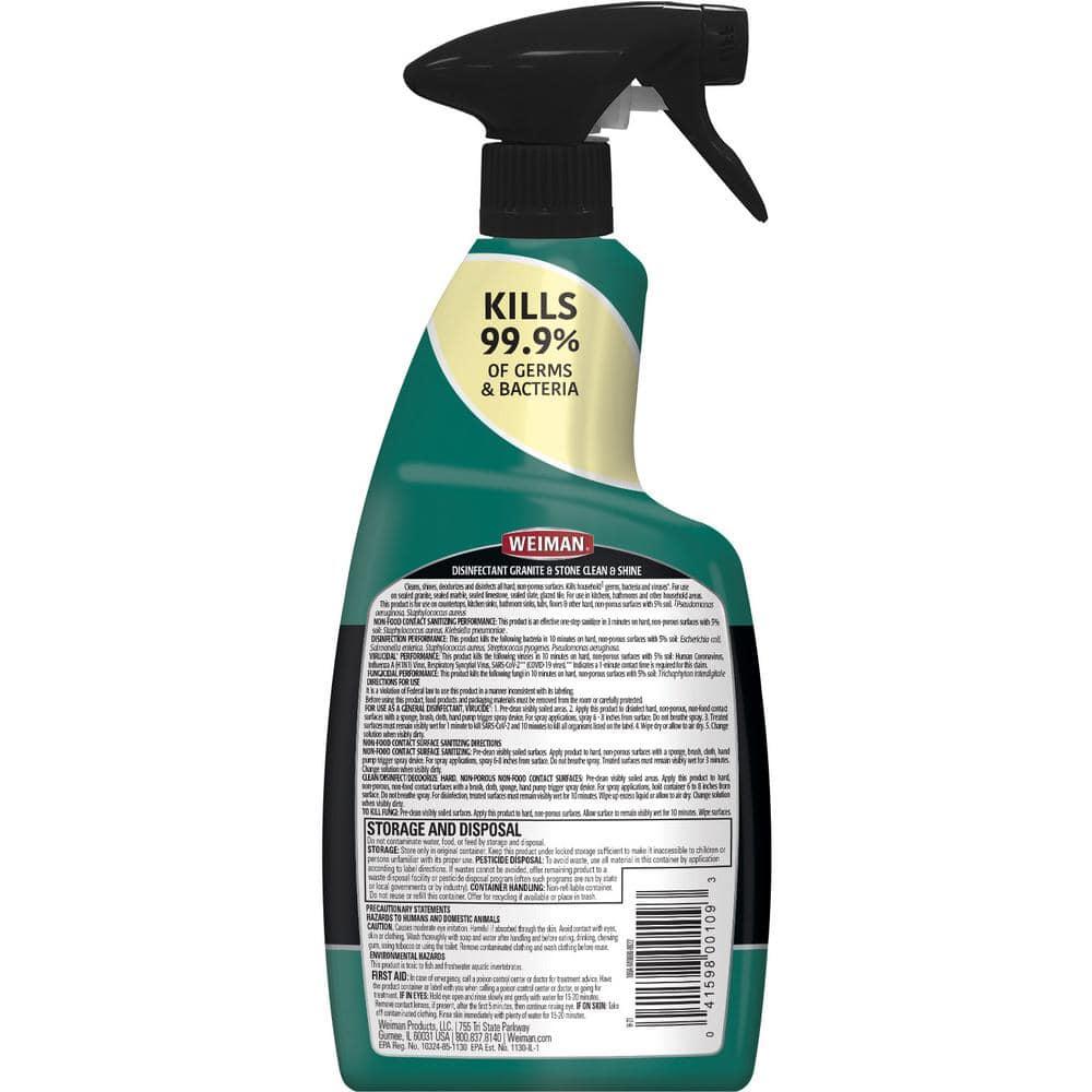 Weiman Granite & Stone Daily Clean & Shine with Disinfectant - 24oz