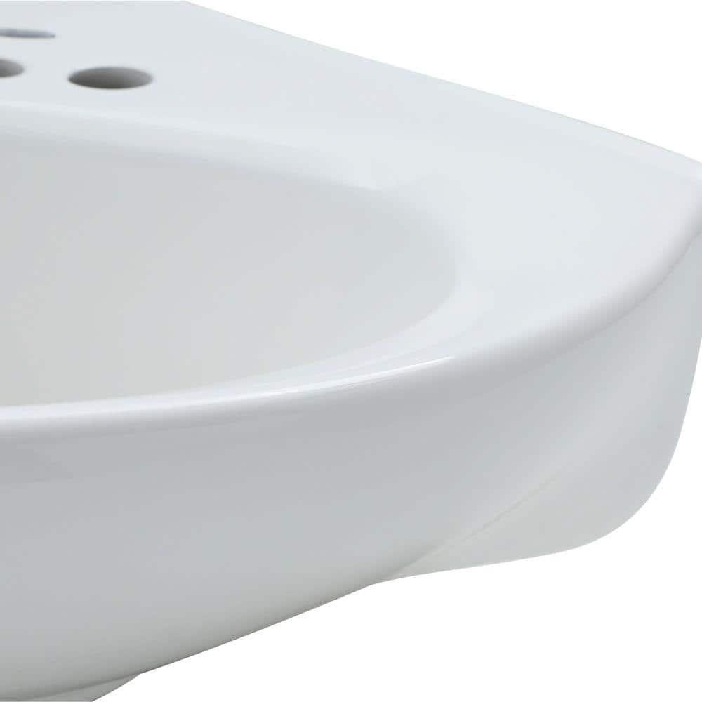 American Standard Cornice 15.5'' White Vitreous China Specialty Bathroom Sink with Overflow