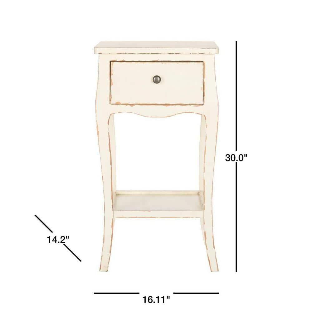 Thelma End Table - Vintage Cream - Safavieh
