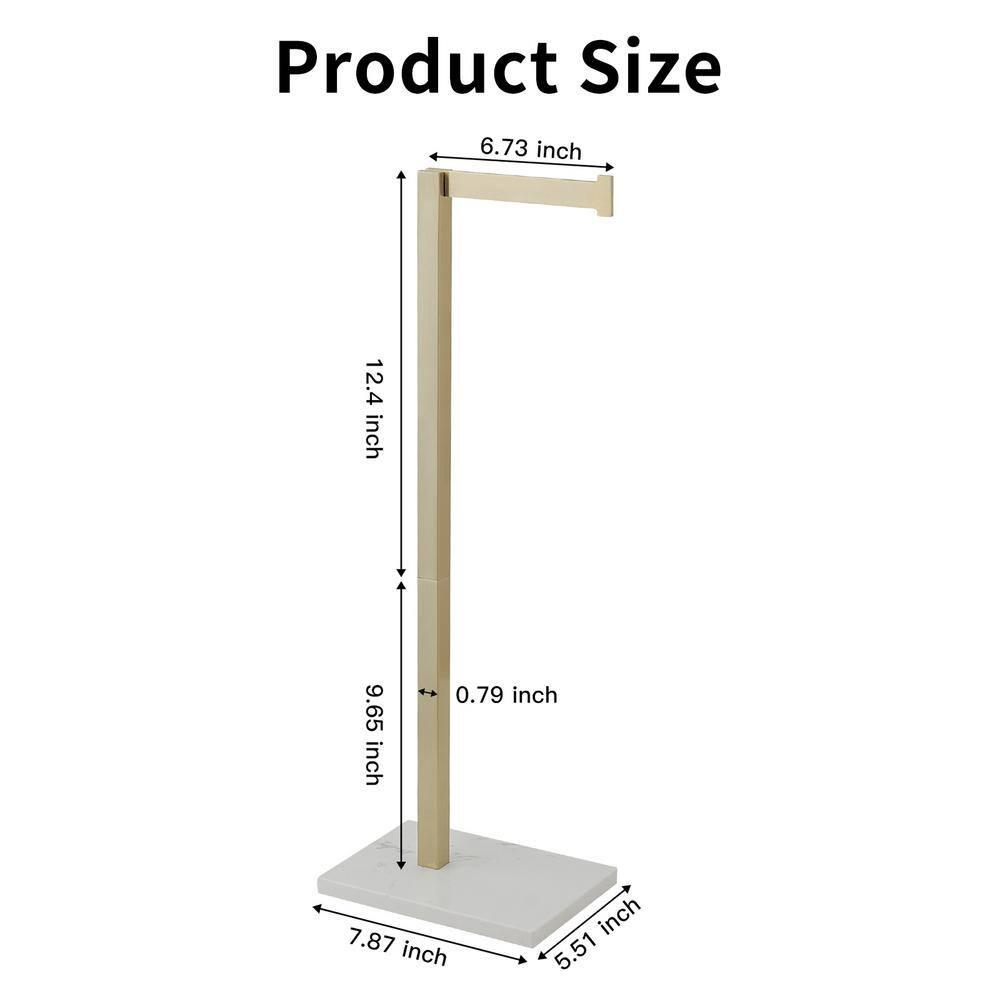 Free Standing Toilet Paper Holder with Weighted Base