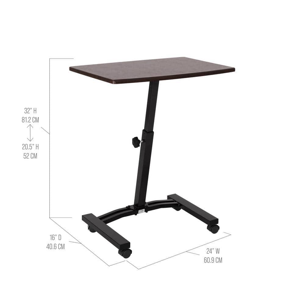 Seville Classics AIRLIFT® 24'' W Rolling Desk or Stand with Wheels & Reviews | Wayfair