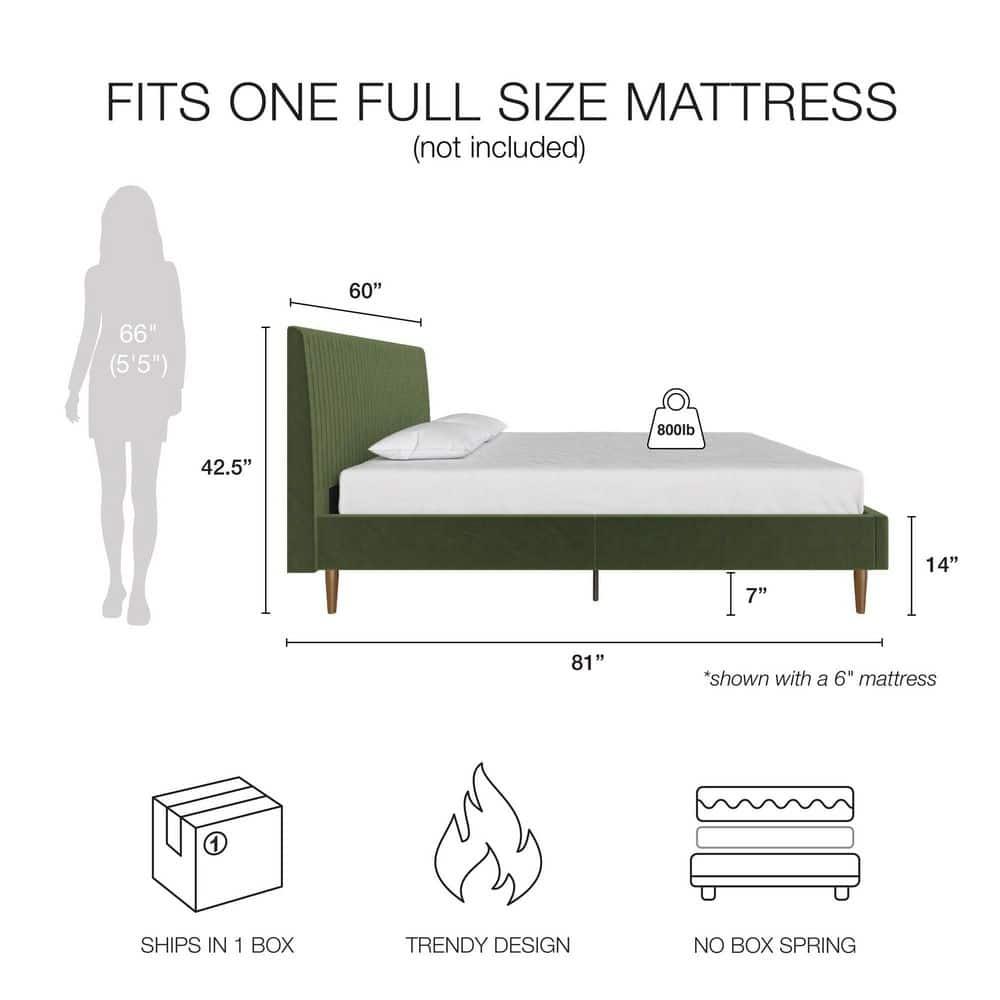 Daphne Upholstered Platform Bed