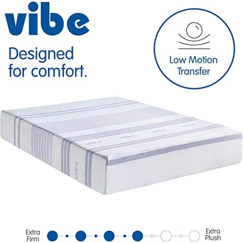 Vibe Vibe Gel Memory Foam 12-Inch Mattress | CertiPUR-US Certified | Bed-in-a-Box