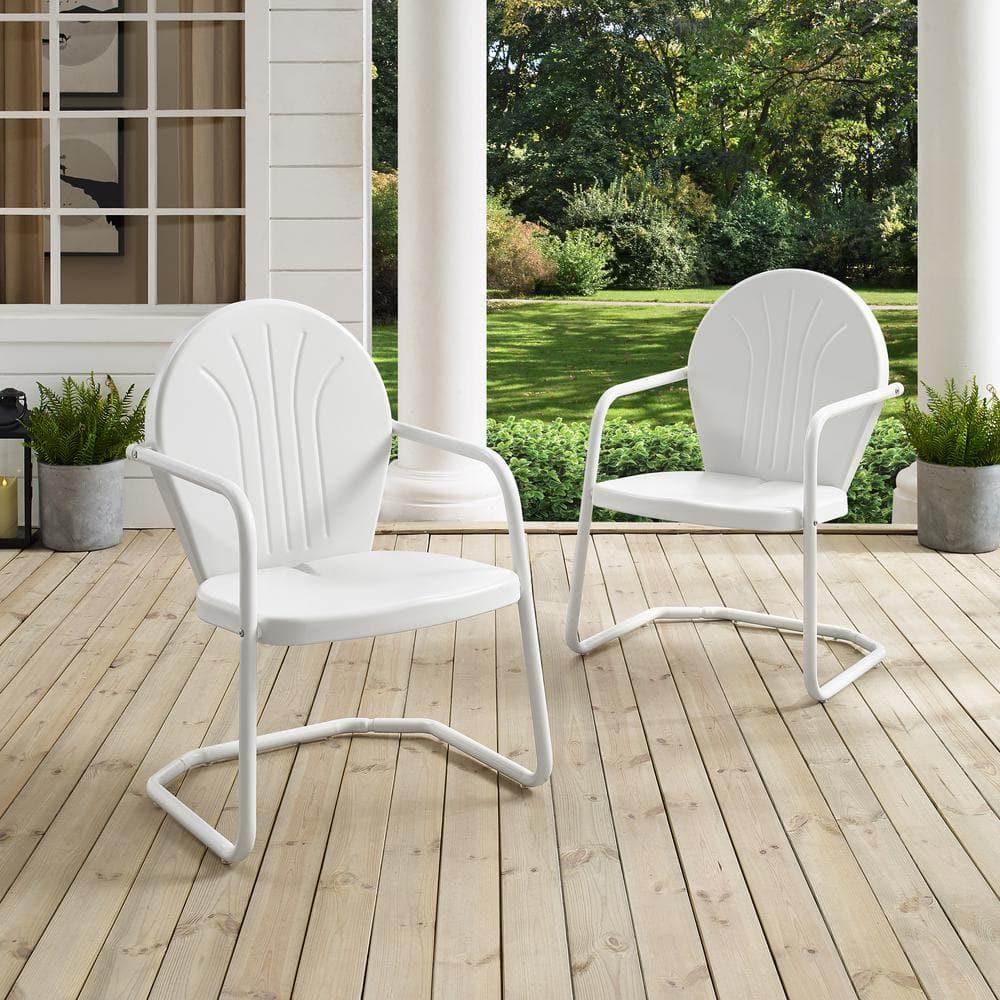 Griffith Metal Chair in White Finish