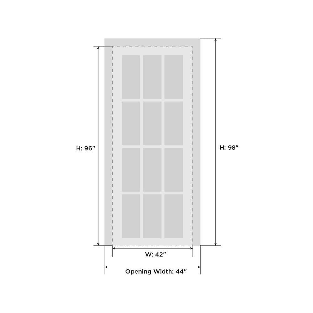 SARTODOORS Solid Wood Paneled French Doors