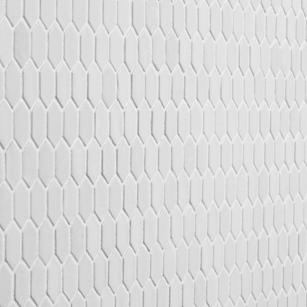 Whisper 11.61" x 11.73" Polished Mini Picket Glass Mosaic Wall Tile (0.94 Sq. Ft. / each)