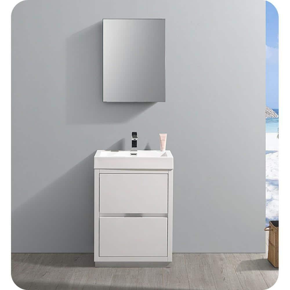 Valencia 24" Freestanding Single Sink Bathroom Vanity with Top and Sink (Faucet Not Included)