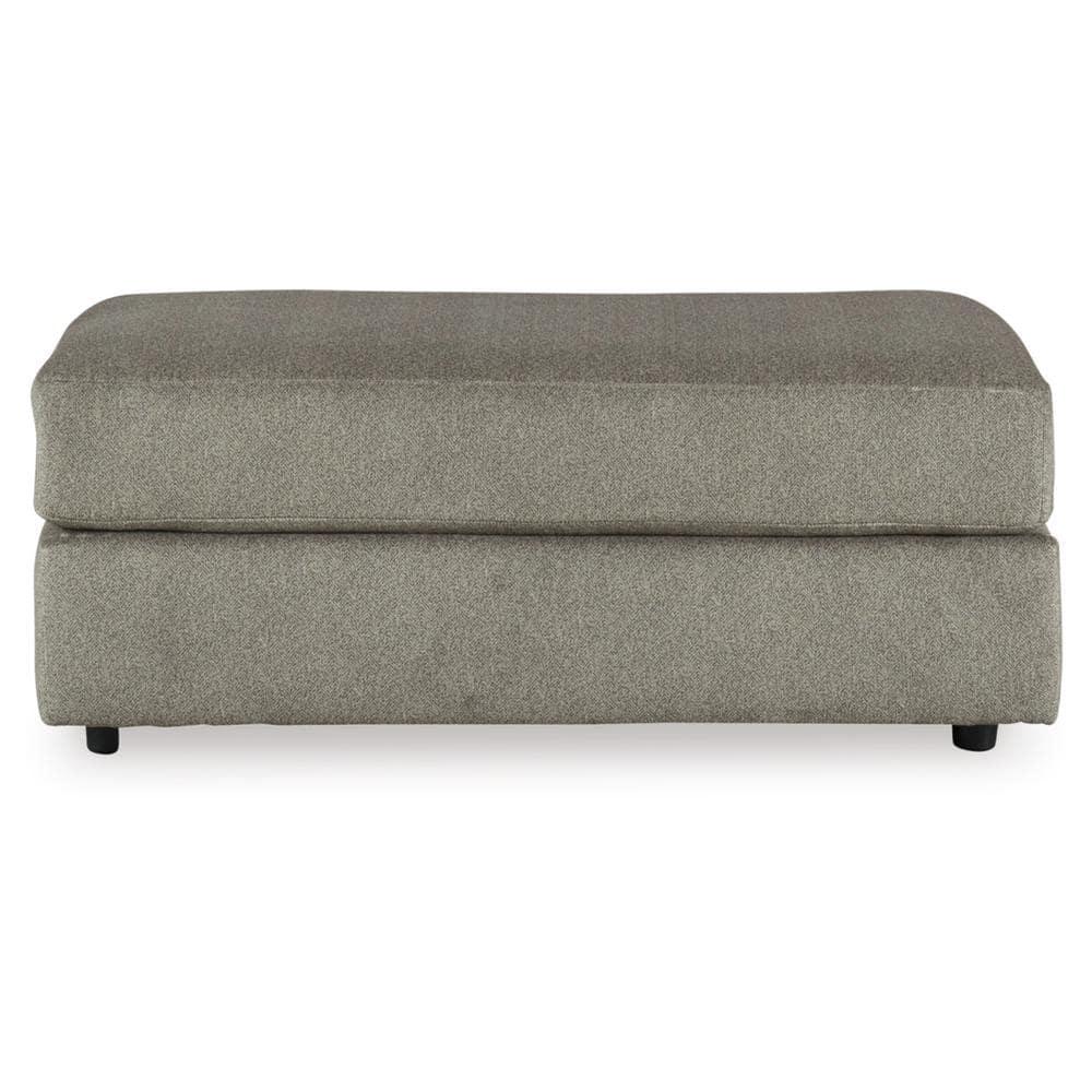 Signature Design by Ashley Contemporary Soletren Oversized Ottoman Velvet Ash