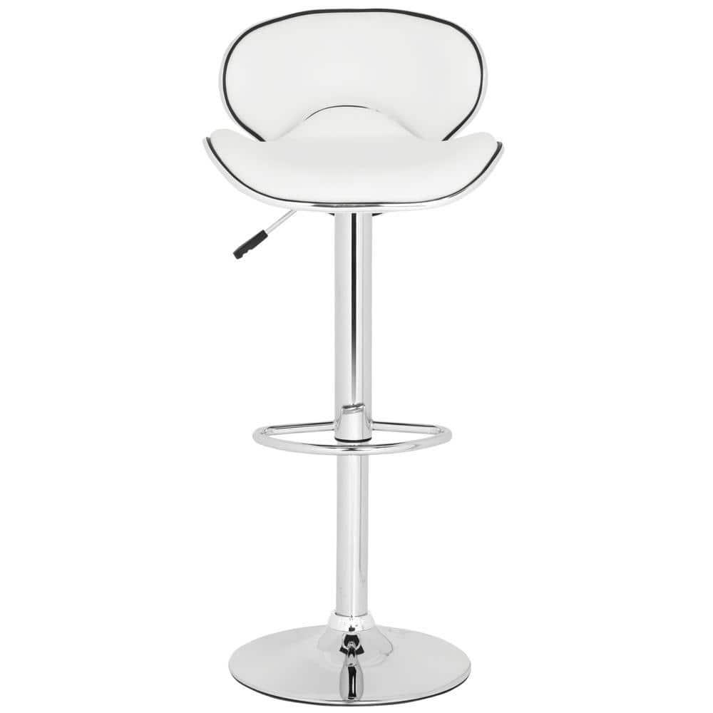 Shambi Swivel Bar Stool - FOX7515 - White - Safavieh Couture