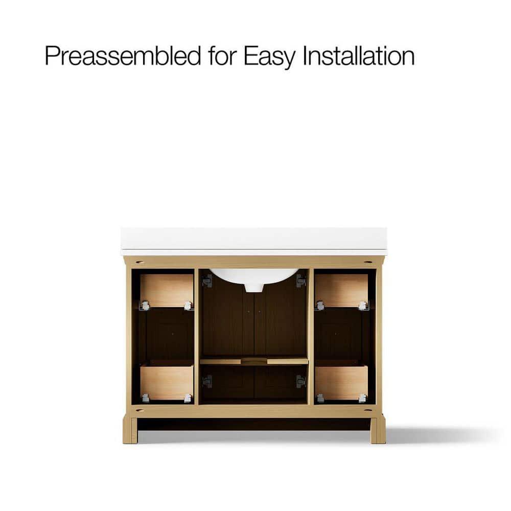 Charlemont 48 In. Bathroom Vanity Cabinet With Sink And Quartz Top