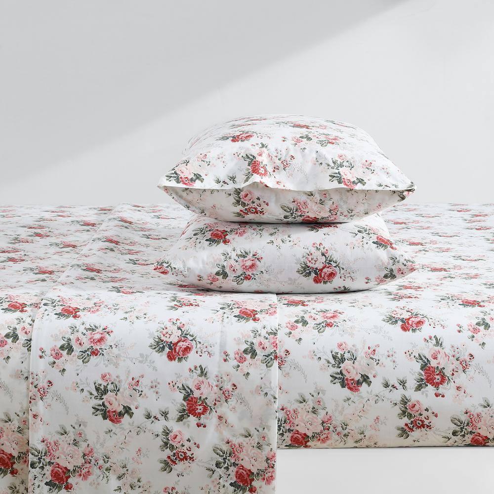 Laura Ashley Laura Ashley Printed Cotton Percale Sheet Set