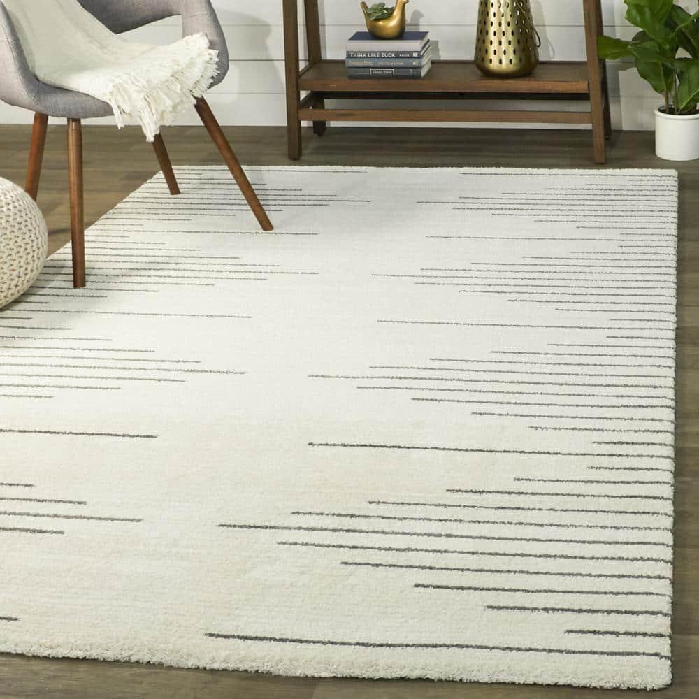 Chatham Cream 9 ft. x 12 ft. Stripe Area Rug