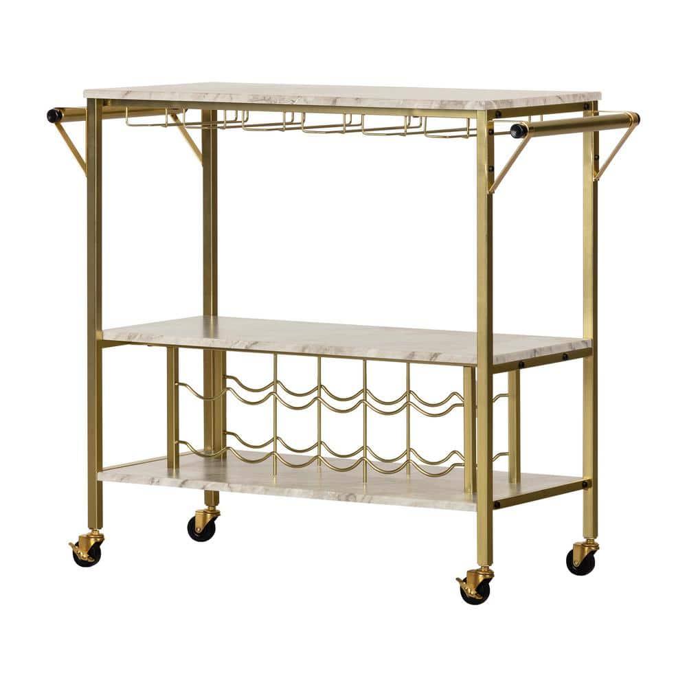 Maliza Metal Bar Cart